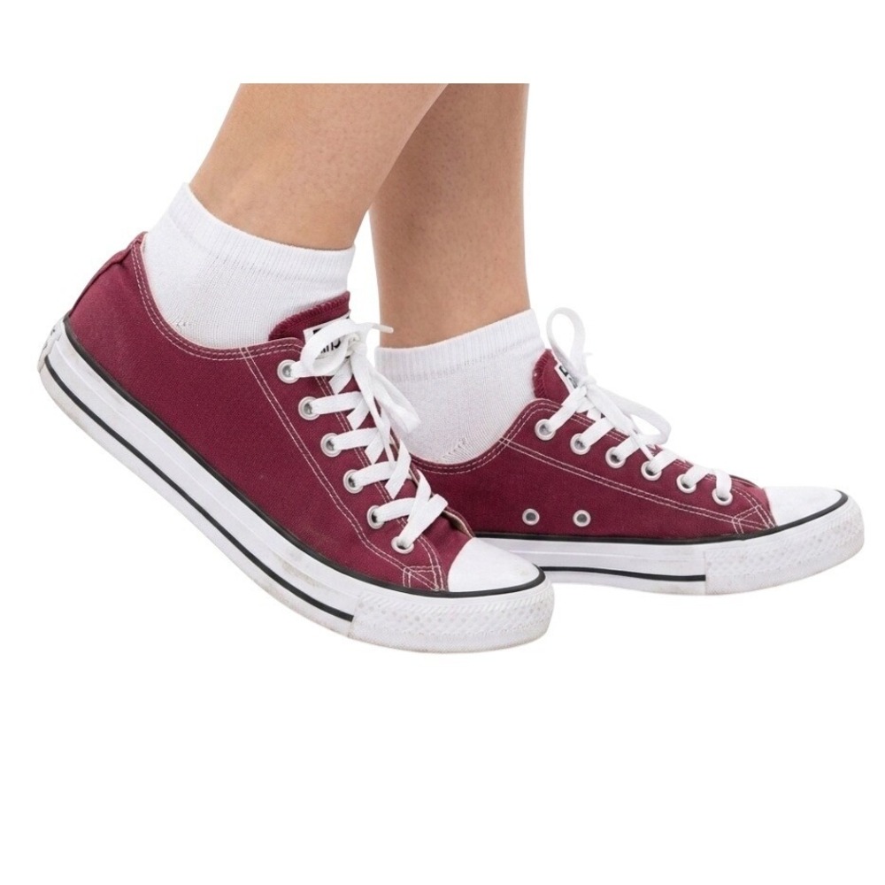 Converse All Star Shoes Mens Size 6 Red Low‎ Top Canvas Sneakers Casual Classic
